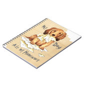 Meine langhaarige Dackel aß meine Hausaufgaben Notizblock (Linke Seite)