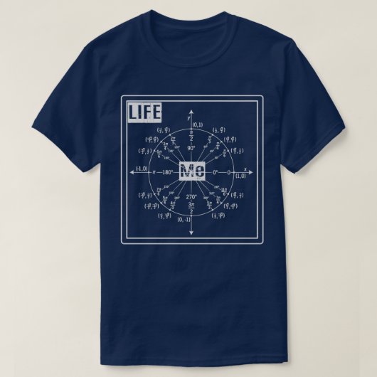 Meine Lebensmathematik gestaltet Leben und Mathema T-Shirt (Design vorne)