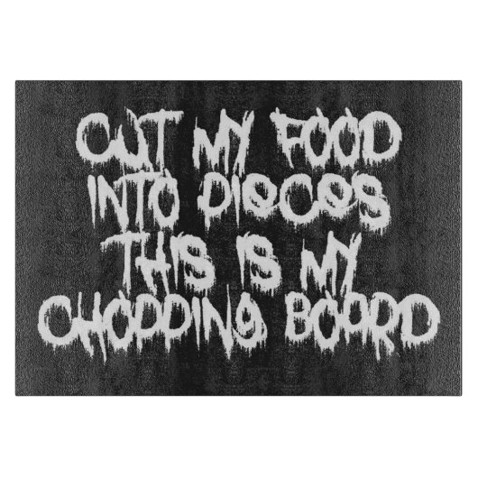 MEINE LEBENSMITTEL IN STÜCKE EINSTELLEN SCHNEIDEBRETT (Vorderseite)