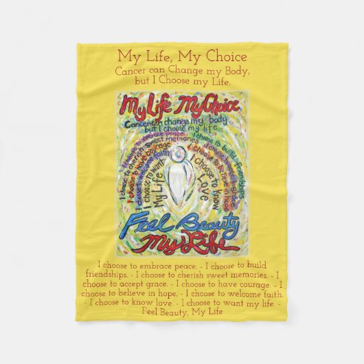 Meine Lebenswahl Krebs Engel Soft Fleece Blankets (Vorderseite)