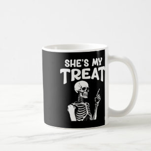 Meine Leckerei Skeleton passt Halloween-Kostüm Hes Kaffeetasse