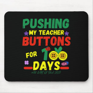 Meine Lehrer Buttons 100 Tage Spaß Schule 2023 Mousepad