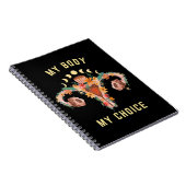 Meine Leiche meine Wahl Feminist Notizblock (Rechte Seite)