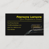 Meine Leidenschaft ist Taxifahrer Visitenkarte (Rückseite)