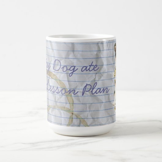 Meine leise Collie Ate meinen Lektionsplan Kaffeetasse (Mittel)