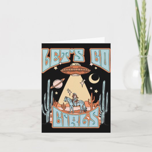 Meine letzte Disco Let's Go Girls Bride Bridesmaid Karte (Vorderseite)