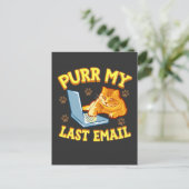 Meine letzte E-Mail löschen Postkarte (Stehend Vorderseite)