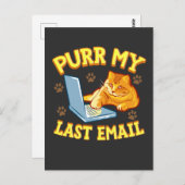 Meine letzte E-Mail löschen Postkarte (Vorne/Hinten)