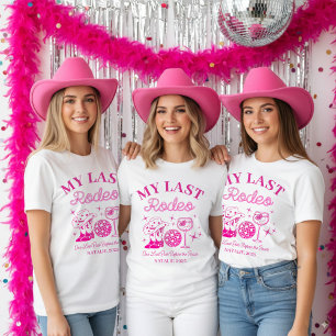 Meine letzte Rodeo Persöhnliche Rosa Junggesellinn T-Shirt