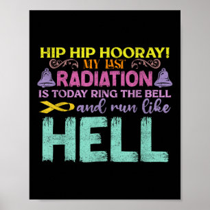 Meine letzte Strahlung ist heute Sensibilisierungs Poster