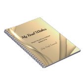 Meine letzten Wünsche SpiralNotebook | Goldenes Li Notizblock (Rechte Seite)