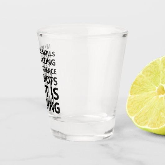 Meine Leute beherrschen Funny Schnapsglas (Rechts)