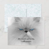 Meine Leute haben einen Hund Got. Ich werde überle Postkarte (Vorne/Hinten)