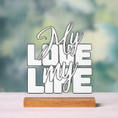 Meine Liebe Acrylschild (Neutral)