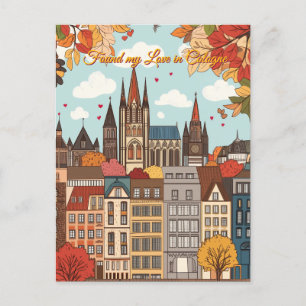 Meine Liebe am Kölner Valentinstag gefunden Postkarte