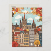 Meine Liebe am Kölner Valentinstag gefunden Postkarte (Vorne/Hinten)