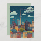 Meine Liebe am Valentinstag gefunden Postkarte (Vorne/Hinten)