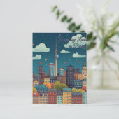 Meine Liebe am Valentinstag gefunden Postkarte (Stehend Vorderseite)