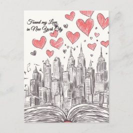 Meine Liebe am Valentinstag in New York City gefun Postkarte