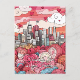 Meine Liebe am Valentinstag in San Francisco gefun Postkarte