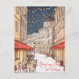 Meine Liebe am Valentinstag in Wien gefunden Postkarte