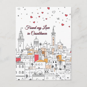Meine Liebe am Valentinstag von Casablanca gefunde Postkarte