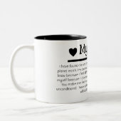 Meine Liebe Boyfriend Husband | Zwei-Tone-Tasse Zweifarbige Tasse (Links)