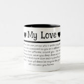 Meine Liebe Boyfriend Husband | Zwei-Tone-Tasse Zweifarbige Tasse (Mittel)