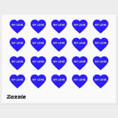 Meine Liebe Dark Blue Heart Sticker (Blatt)