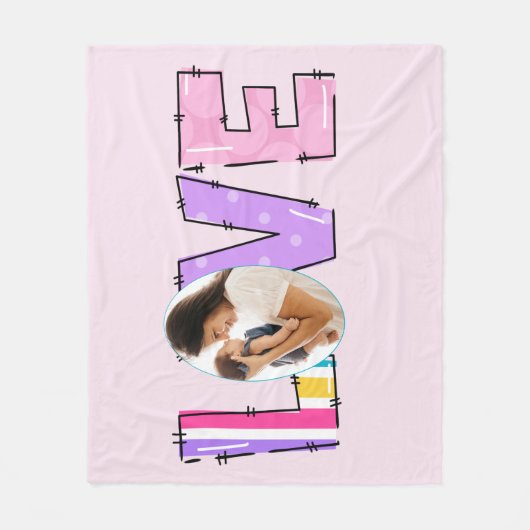 Meine Liebe | Erstellen Sie Ihr eigenes Foto Fleecedecke (Vorderseite)