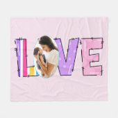 Meine Liebe | Erstellen Sie Ihr eigenes Foto Fleecedecke (Vorderseite (Horizontal))