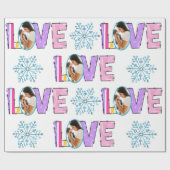 Meine Liebe | Erstellen Sie Ihr eigenes Foto Geschenkpapier (Flach)