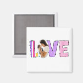 Meine Liebe | Erstellen Sie Ihr eigenes Foto Magnet (Vorderseite/Rückseite)