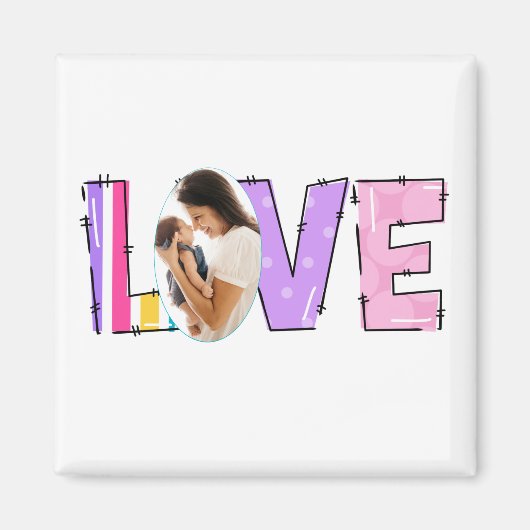 Meine Liebe | Erstellen Sie Ihr eigenes Foto Magnet (Vorne)