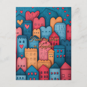 Meine Liebe fand ich am Valentinstag in Sansibar Postkarte