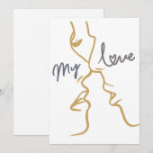 meine Liebe Feiertagskarte (Vorne/Hinten)