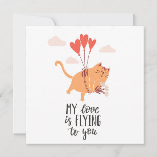 Meine Liebe fliegt zu dir Karte