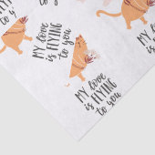 Meine Liebe fliegt zu dir Seidenpapier (Detail)