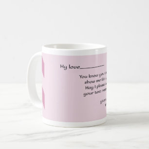 Meine Liebe: Funny Trust Letter Design Kaffeetasse