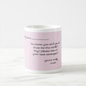 Meine Liebe: Funny Trust Letter Design Kaffeetasse (Mittel)