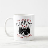 Meine Liebe für Camping Kaffeetasse (Links)