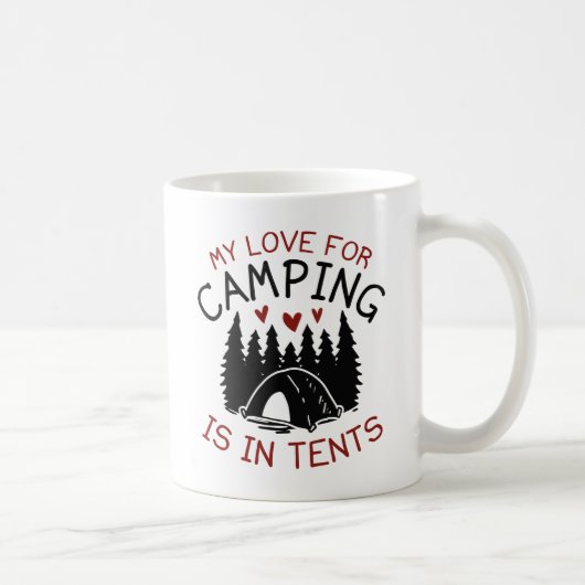 Meine Liebe für Camping Kaffeetasse (Rechts)