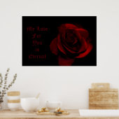 Meine Liebe für dich ist ewig Poster (Küche)