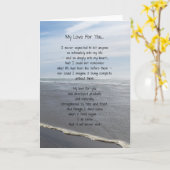 Meine Liebe für dich... Karte (Gelbe Blume)