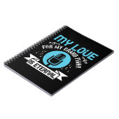 Meine Liebe für mein Großpiano ist ewig Notizblock (Linke Seite)