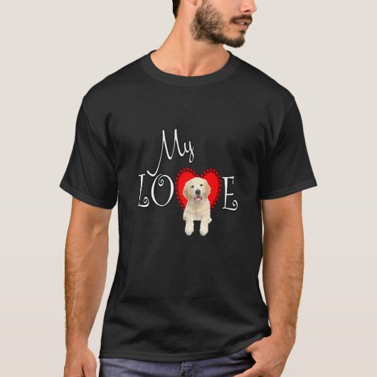 Meine Liebe Golden Retriever Liebe 2 T-Shirt (Vorderseite)