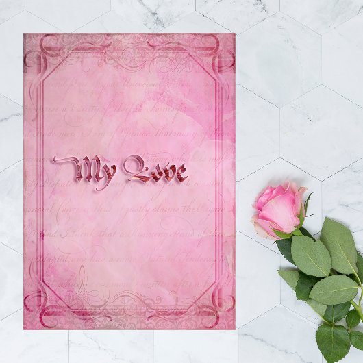 Meine Liebe-Grußkarte Karte