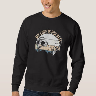 Meine Liebe ist für den wirklich Vintagen Fischfan Sweatshirt