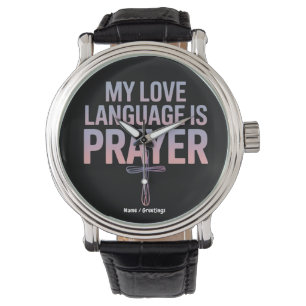Meine Liebe ist Gebetssprache Jesus Christliches D Armbanduhr