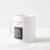 Meine Liebe ist HTML Kaffeetasse (Vorderseite Links)